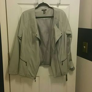 Faux leather jacket