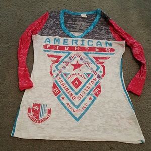 Hold for troikeyia23 American fighter 1/2 sleeve
