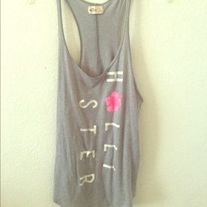 Hollister gray tank top NWOT