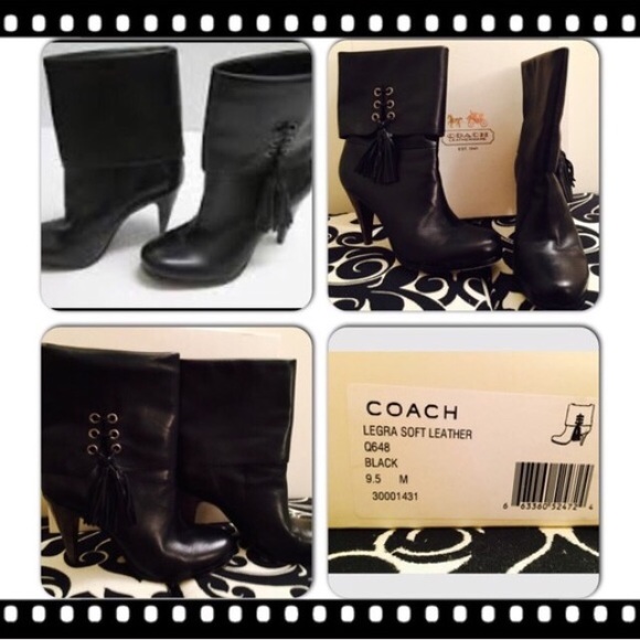 Coach Leather Cuff Boots - Picture 5 of 8