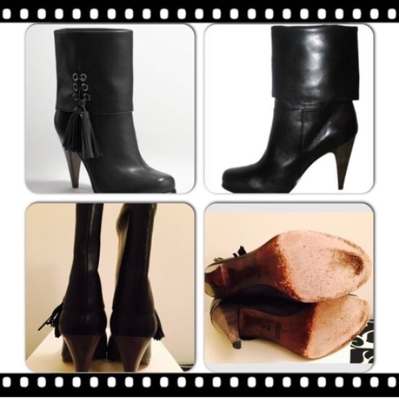 Coach Leather Cuff Boots - Picture 6 of 8