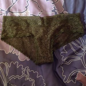 NWT size of olive green lace panties
