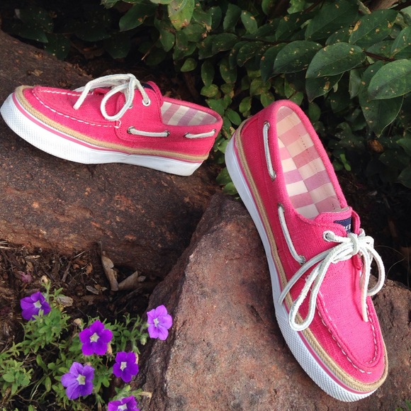 Coral Sperry Top-Siders