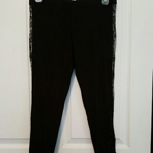 Lace Side Panel Leggings