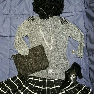 Maurices black & glimmer sweater