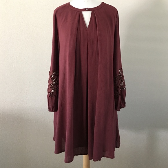 ‼️LAST ONE‼️Crochet Trimmed Button Babydoll Dress - Picture 3 of 4