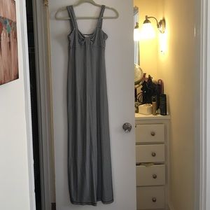 Soft Flowing Nautical Maxi Dress