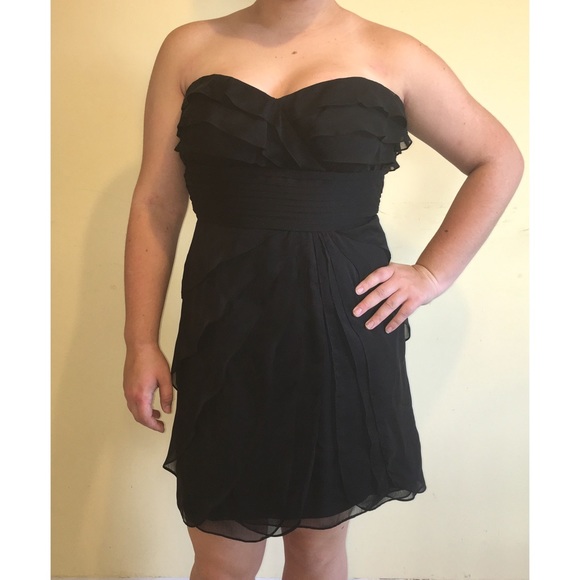 Adrianna Papell Strapless Evening Dress