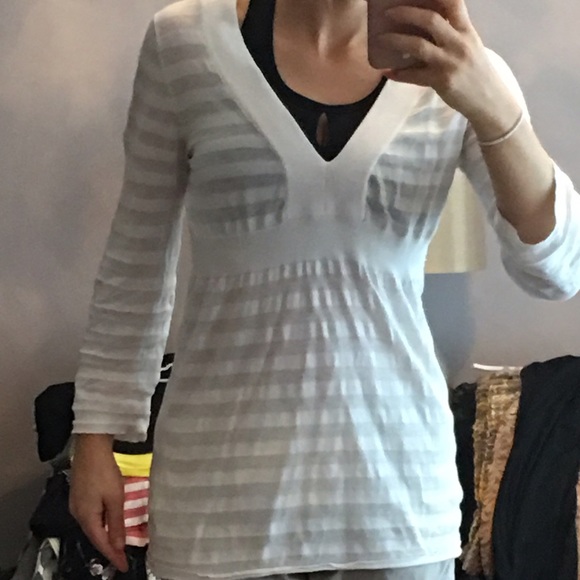 White V Neck Tunic