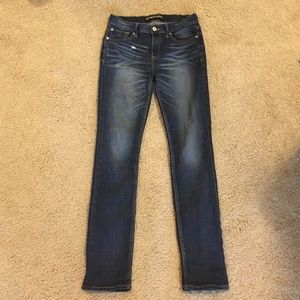 Express mid rise skinny jeans