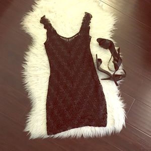 Free People black lace dress