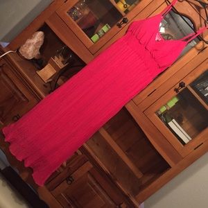 Pretty in pink maxi dress
