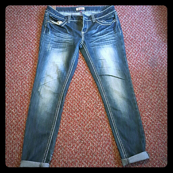 YMI DENIM WHISKERS JEANS