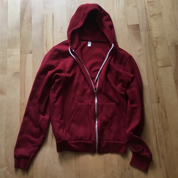 Cranberry American apparel hoodie