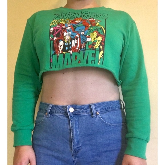 Marvel Cropped Sweater