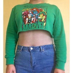Marvel Cropped Sweater