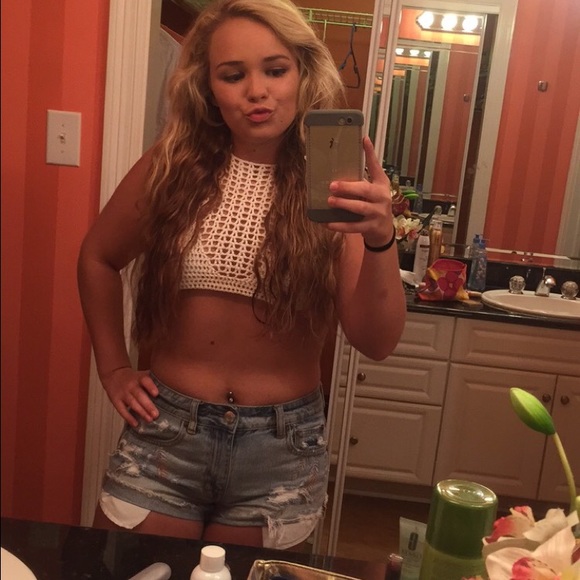 high rise festival American eagle shorts
