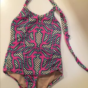 Crew cuts girls halter swim suit