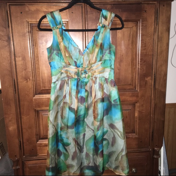 Silk dress by Suzi Chin