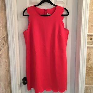 J Crew scalloped dress