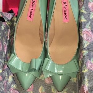 Betsey Johnson "Reload" High Heel in Mint Green