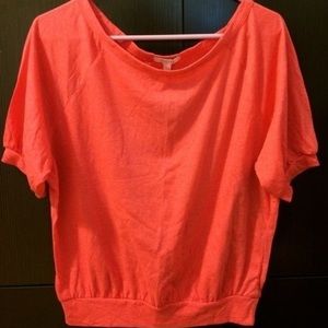 Flowy coral shirt