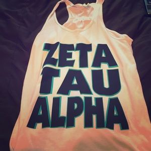 Zeta tau alpha tank top.