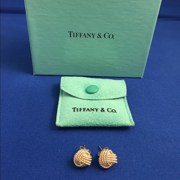 Tiffany & Co. Sterling Silver Twist Knot Earrings