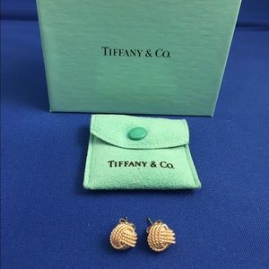 Tiffany & Co. Sterling Silver Twist Knot Earrings