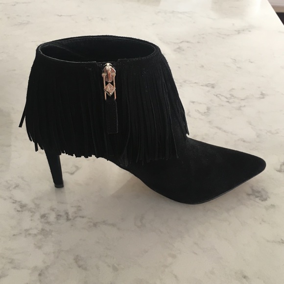 Sam Edelman fringe booties - Picture 1 of 4