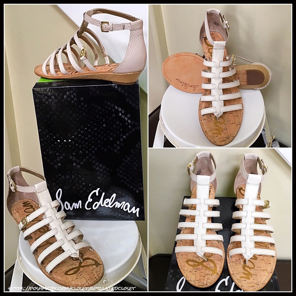 ❌SOLD❌SAM EDELMAN GLADIATOR LEATHER SANDALS 10W - Picture 4 of 8