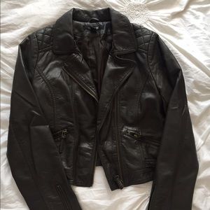Faux leather jacket