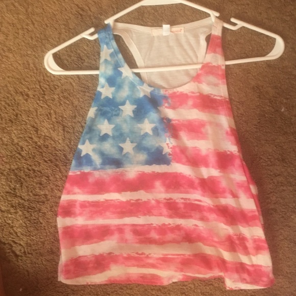 American flag crop top