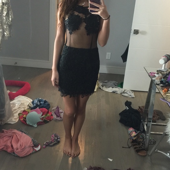 For Love and Lemons Dresses & Skirts - Sheer lace dress