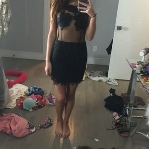 Sheer lace dress