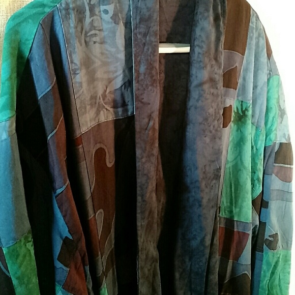 Simply Southwest reversible patchwork jacket. - Picture 3 of 4
