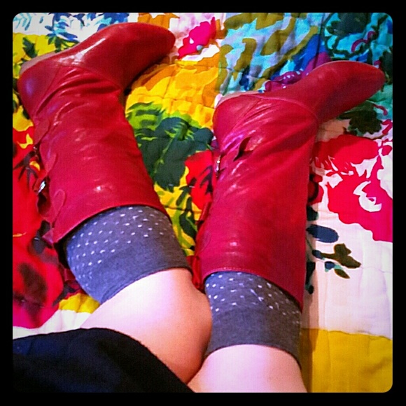 Jeffrey Campbell Shoes - Jeffrey campbell red buckle boots *FINAL PRICE*
