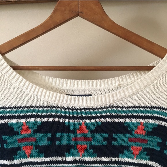 American Eagle Tribal print Sweater