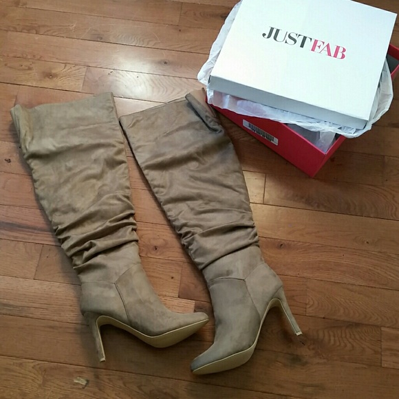 "Khadijah" Wide Calf Thigh Highs