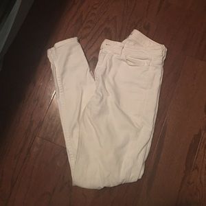 White American Apparel skinny jeans