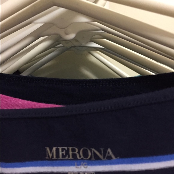 2 shirts. One is Navy & One  is Mint Green - Picture 2 of 5