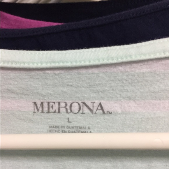 2 shirts. One is Navy & One  is Mint Green - Picture 5 of 5