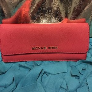 Red MK wallet