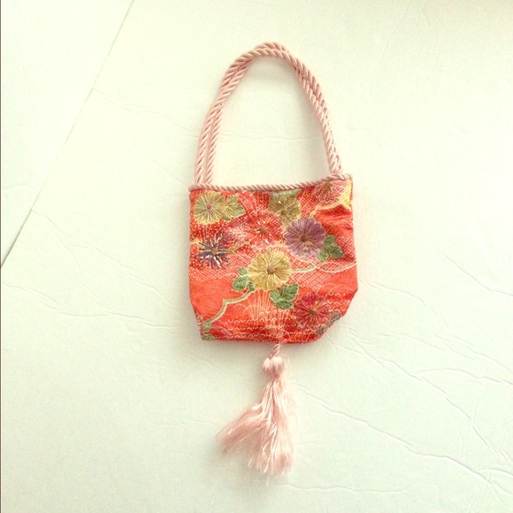 Vintage floral oriental theme purse - Picture 1 of 4
