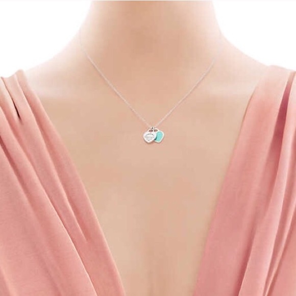 Return to Tiffany double heart tag pendant
