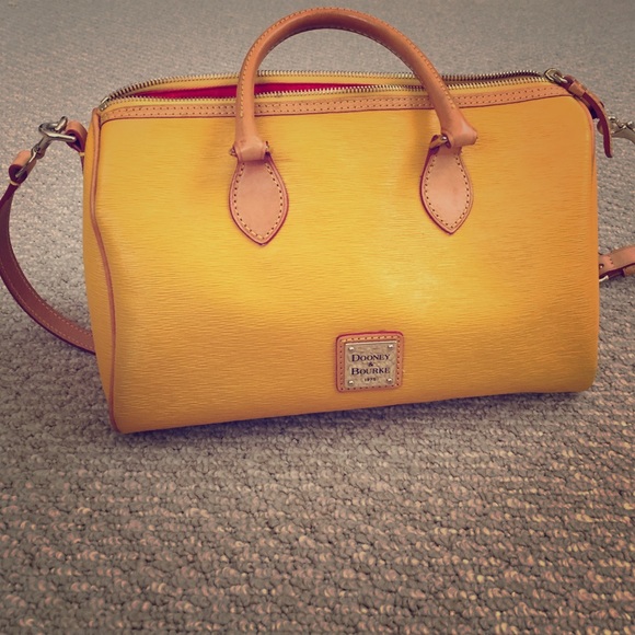 Dooney & Bourke All Weather yellow leather Satchel