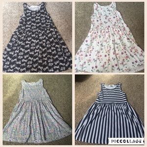 Set of 4 H & M girls tank dresses