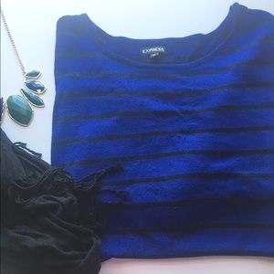 Blouson sleeve sweater