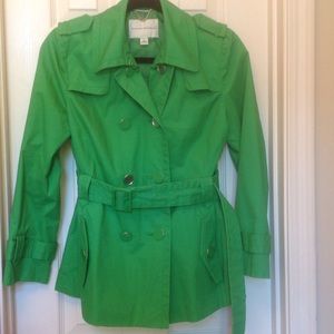 Banana Republic Green Trench Coat
