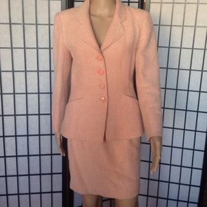 Light Pink Wool Skirt Suit